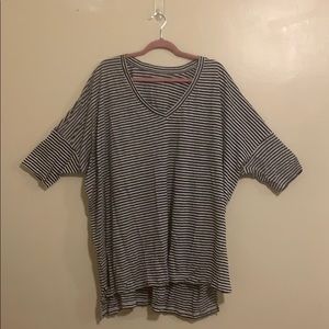 Eileen Fisher stripped short sleeve top